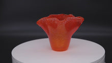 Load and play video in Gallery viewer, Vase - Orange with crystal fritt