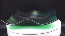 Load and play video in Gallery viewer, Plate - Dark iridescent square platter