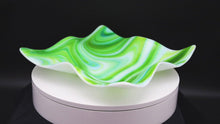 Load and play video in Gallery viewer, Plate - Spring swirl pattered square plate