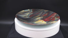 Load and play video in Gallery viewer, Plate - Asian mountain patterned circular platter