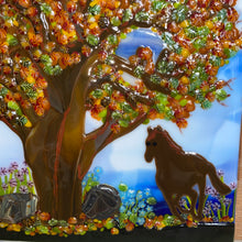 Load image into Gallery viewer, Animal-Autumn-Tree-with-Horse.jpg