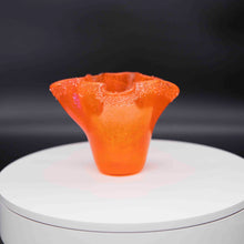 Load image into Gallery viewer, Vase - Orange with crystal fritt