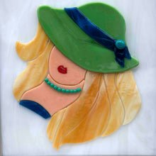 Load image into Gallery viewer, Decorative - Woman in green hat