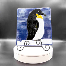 Load image into Gallery viewer, Animals - Penguin against icy moon