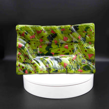 Load image into Gallery viewer, Holiday Platter - Avocado green platter with confetti decoration