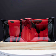 Load image into Gallery viewer, Plate - Red and black double bowl