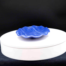 Load image into Gallery viewer, Plate - Fleur blue oval shaped platter
