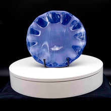 Load image into Gallery viewer, Plate - Fleur blue round plate