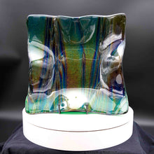 Load image into Gallery viewer, Plate - Dark iridescent square platter