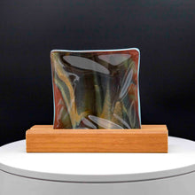 Load image into Gallery viewer, Plate - Wood patterned square plate - set of 2