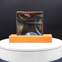 Load image into Gallery viewer, Plate - Wood patterned square plate - set of 2