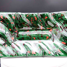 Load image into Gallery viewer, Holiday Platter -  Christmas green platter with red confetti