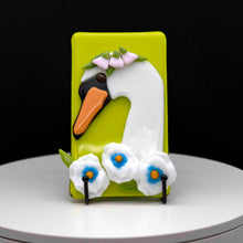 Load image into Gallery viewer, animals-elegant-swan-adorned-with-flowers.jpg
