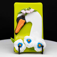 Load image into Gallery viewer, animals-elegant-swan-adorned-with-flowers.jpg