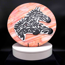 Load image into Gallery viewer, Animals - Zebra family and sunset