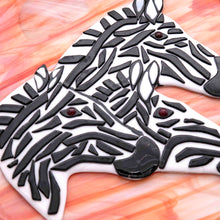 Load image into Gallery viewer, Animals - Zebra family and sunset