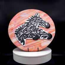 Load image into Gallery viewer, Animals - Zebra family and sunset