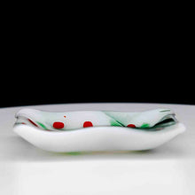 Load image into Gallery viewer, Holiday - Holly Berry white dish with holiday embellishment