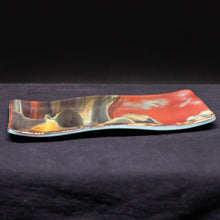 Load image into Gallery viewer, Plate - Asian mountain patterned small rectangular platter