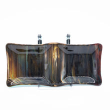 Load image into Gallery viewer, Plate - Petrified wood patterned double-square dish