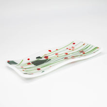 Load image into Gallery viewer, Holiday - Holly Berry rectangular plate with white background