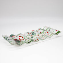 Load image into Gallery viewer, Holiday - Holly Berry clear rectangular platter