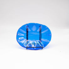 Load image into Gallery viewer, Plate - Deep blue iridescent wave patterned oval platter