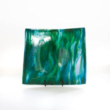 Load image into Gallery viewer, Plate - Blue and green Monet-like pattern platter