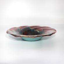 Load image into Gallery viewer, Bowl - Asian mountain pattern bowl with swirl edges