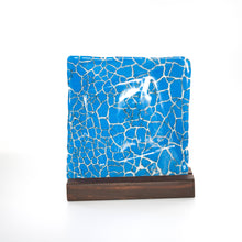 Load image into Gallery viewer, Plate - Blue and white square plate