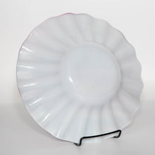 Load image into Gallery viewer, Bowl - Raspberry cream pattern bowl with swirl edge