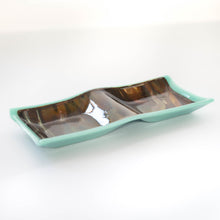 Load image into Gallery viewer, Bowl - Petrified wood pattern double-square dish