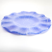 Load image into Gallery viewer, Plate - Light blue striped round plate