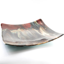 Load image into Gallery viewer, Plate - Asian mountain patterned square platter