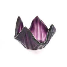 Load image into Gallery viewer, Votive - Deep raspberry swirl votive holder