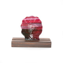 Load image into Gallery viewer, Plate - Raspberry swirl scallop shape spoon holder