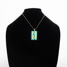Load image into Gallery viewer, Jewelry - Dichroic sea green pendant