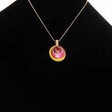 Load image into Gallery viewer, Jewelry - Rose and yellow round pendant
