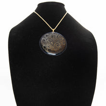 Load image into Gallery viewer, Jewelry - Extra large black round pendant