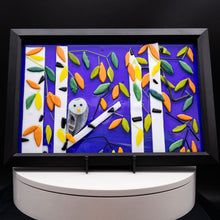 Load image into Gallery viewer, Animals - Framed owl perched in birch forest