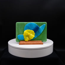 Load image into Gallery viewer, Decorative - Blue hat and yellow flower