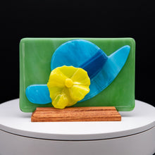Load image into Gallery viewer, Decorative - Blue hat and yellow flower