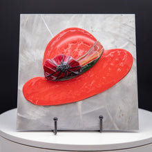 Load image into Gallery viewer, Decorative - Red hat and flower