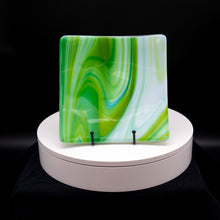 Load image into Gallery viewer, Plate - Spring swirl patterned square platter