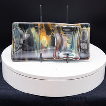 Load image into Gallery viewer, Plate - Wood patterned sushi tray and sauce bowl