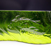 Load image into Gallery viewer, Tile - Green glass wave with koi fish