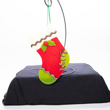 Load image into Gallery viewer, Holiday Stocking - Red stocking with green toe