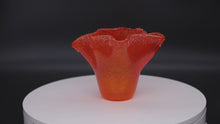 Load and play video in Gallery viewer, Vase - Orange with crystal fritt
