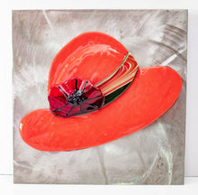 Load image into Gallery viewer, Decorative - Red hat and flower
