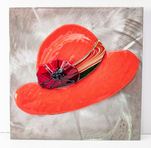 Decorative - Red hat and flower
